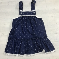 Blaudruck Kinder Kleid 3-5 Jahre Alt