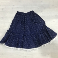 Blaudruck Röcke 55cm lang