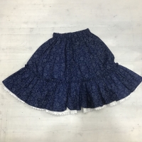 Blaudruck Röcke 65cm lang