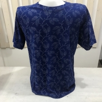 Blaudruck T-shirts Rundhals
